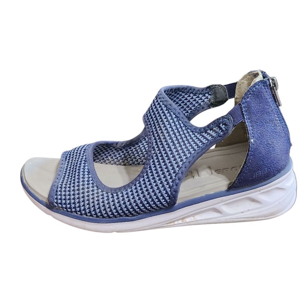 JBU Sport Margot Women’s Sandals Shoes Dark Blue Open Toe Size 9 Wide